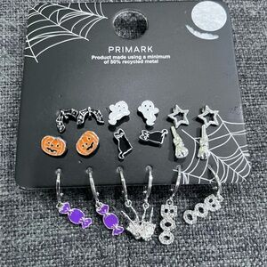 Primark Silver Halloween Earring Set